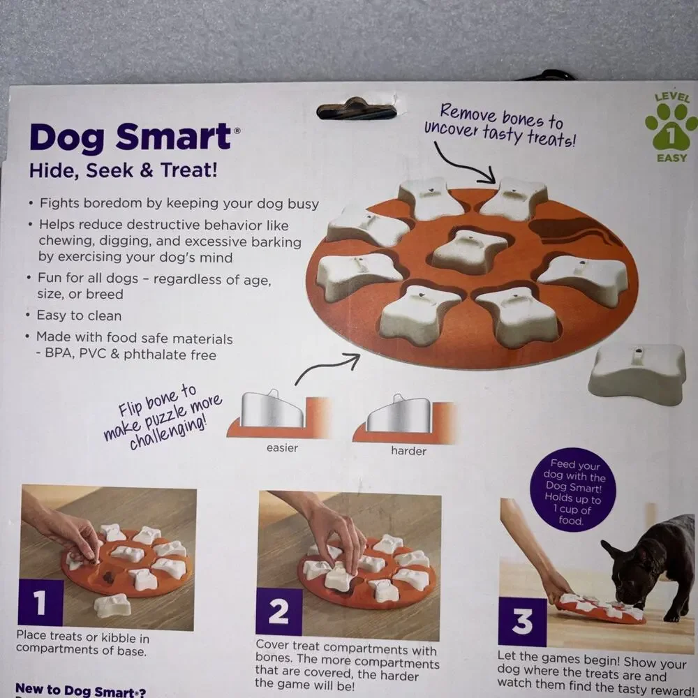 Outward Hound Dog Smart Puzzle Level 1 Interactive Puzzle Game Hide Seek & Treat